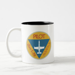 L-39 Pilot Two-Tone Coffee Mug