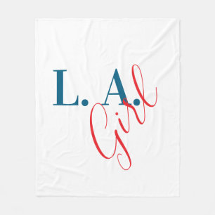 L. A. Girl Los Angeles Modern Minimalist Plain Fleece Blanket