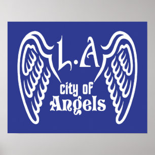 L.A. Wings custom colour poster