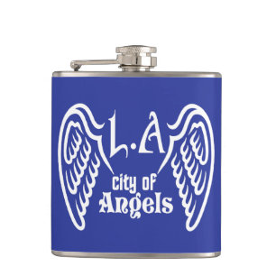L.A. Wings custom name & colour flask
