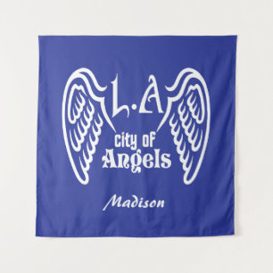 L.A. Wings custom name & colour tapestry