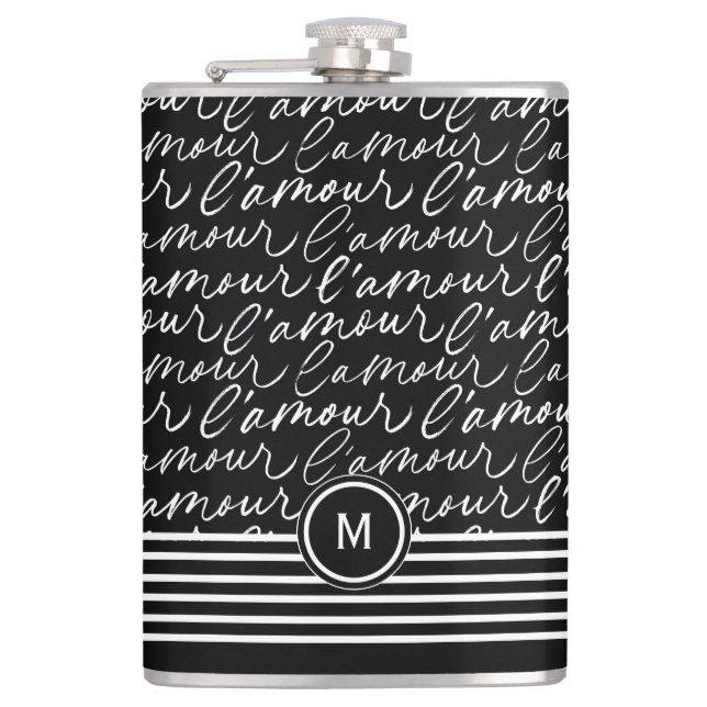 l’Amour Monogram  Hip Flask (Front)