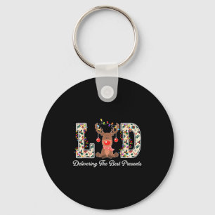 L&d Delivering The Nurse Reindeer Christmas Key Ring