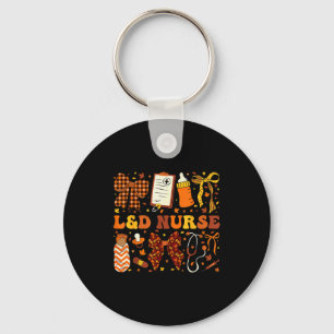 L&d Nurse Fall Autumn Coquette Labor Delivery  Key Ring