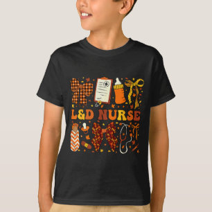 L&d Nurse Fall Autumn Coquette Labor Delivery T-Shirt