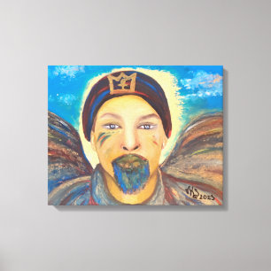L' Angelo Oil Painting by Venus Leone Print