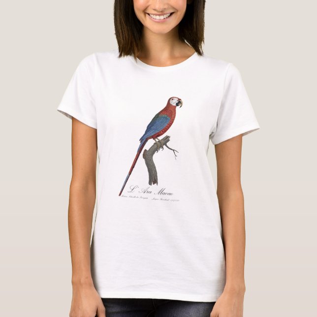 L' Ara Macao / Red and green Macaw  T-Shirt (Front)