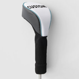 L. BLUE Piping Custom Golf Driver Headcover Blank
