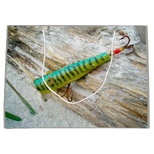 L Cooper Goo Goo Eyes Antique Fishing Lure Large Gift Bag