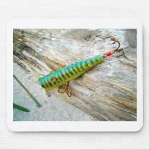 L Cooper Goo Goo Eyes Antique Fishing Lure Mouse Mat