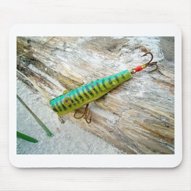 L Cooper Goo Goo Eyes Antique Fishing Lure Mouse Mat (Front)