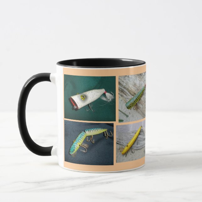 L Cooper Vintage Lures 15 oz Mug (Left)