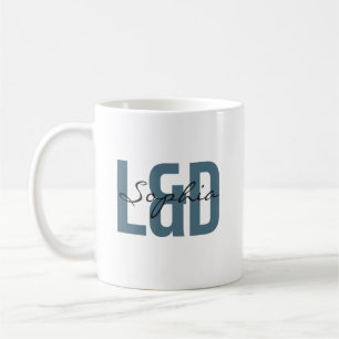 L&D Nurse Personalised Name Bold Typography Coffee Mug