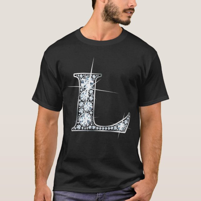 "L" Diamond Bling T-Shirt (Front)