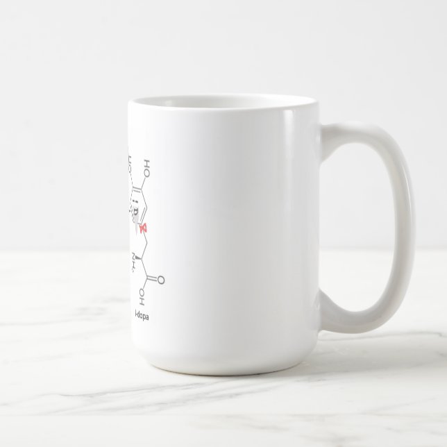 l-dopa and dopamine coffee mug (Right)