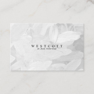 L E A V E D grey Business Card
