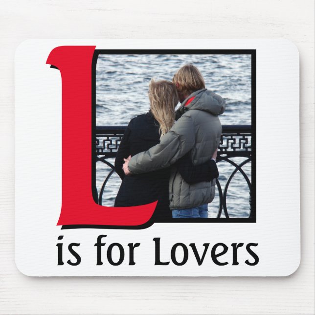 L for Lovers Mouse Mat (Front)
