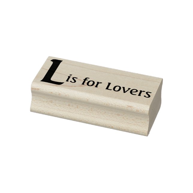 L for Lovers Rubber Stamp (Stamp)