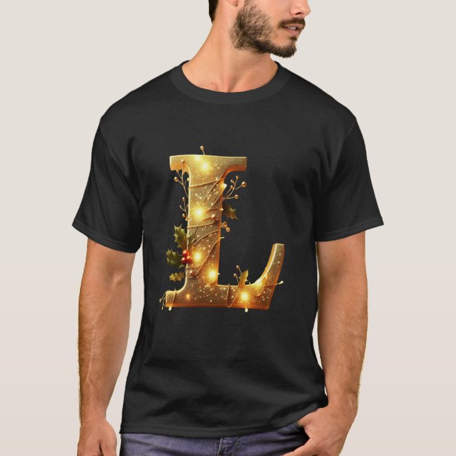 L Illuminated Christmas Decor T-Shirt (Front)