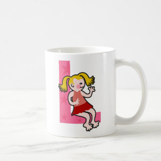 L is for coffee mug