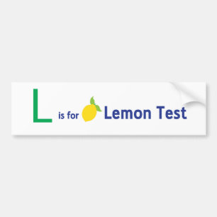 L is for Lemon Test