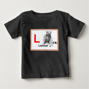 L is for Lemur Baby T-Shirt