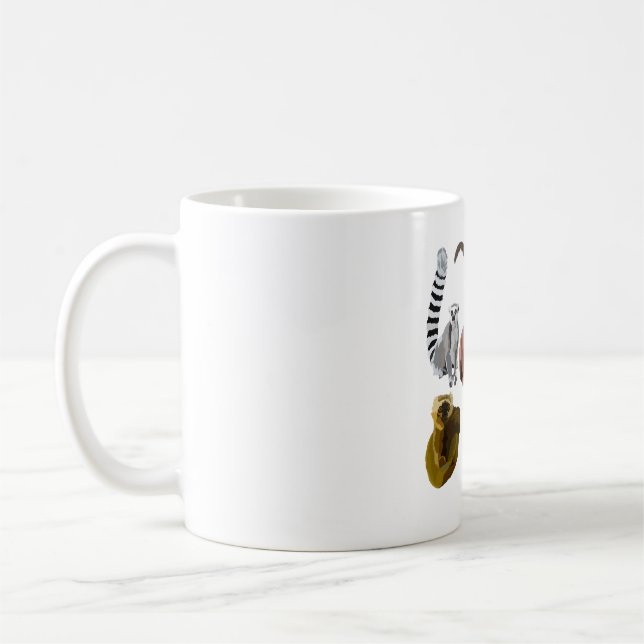 L is for Lemur Coffee Mug (Left)