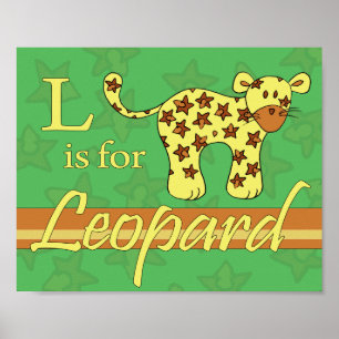L is for Leopard (boy) Poster
