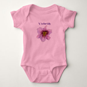"L" is for Lily  Baby Bodysuit