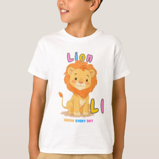 “L is for Lion” Alphabet Tee – Grow Every Day