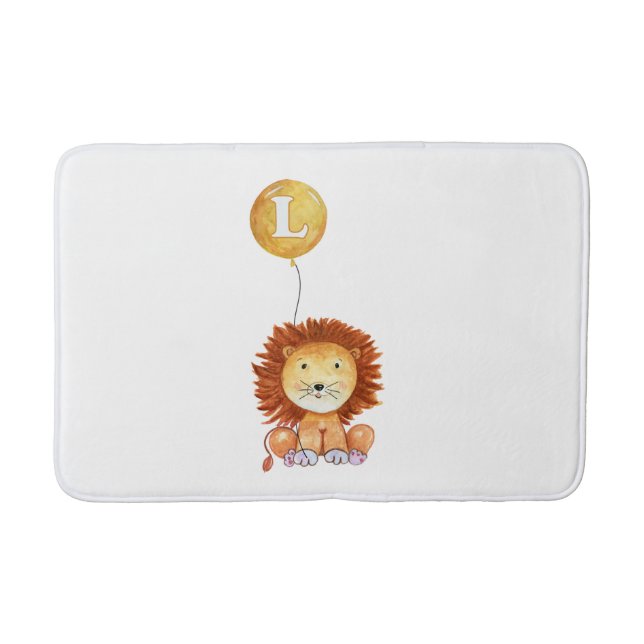 L is for LION Bath Mat (Front)