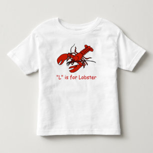 L is for Lobster Learn to Spell Toddler T-Shirt
