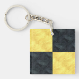 L Lima Watercolor Nautical Signal Maritime Flag Key Ring