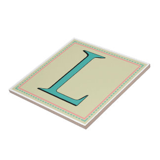 L MONOGRAM LETTER TILE