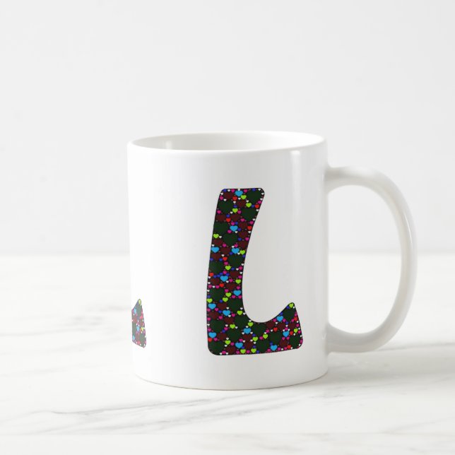 "L" Monogram Mug (Right)