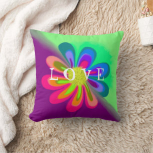 L O V E Flower Cushion