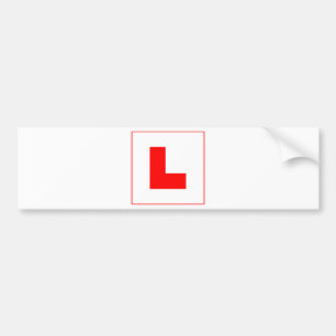 L-Plate Learner Driver / Bachelorette Hen Night Bumper Sticker