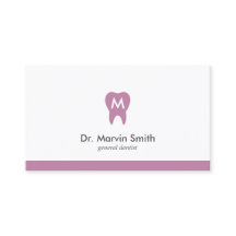 L Purple Dentist Monogram Tooth Dental Appointment