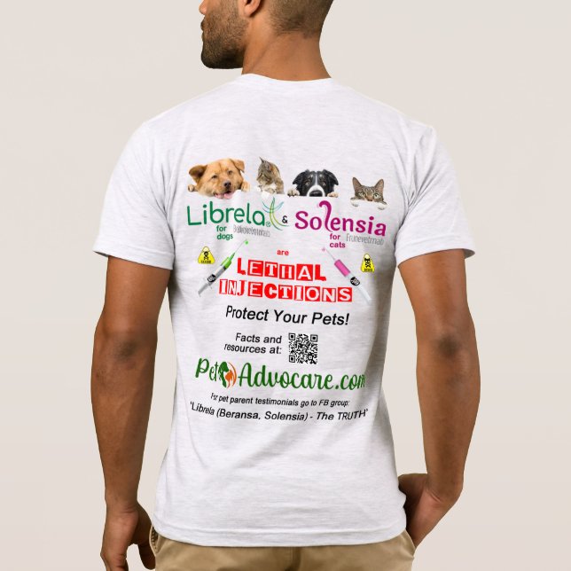 L & S awareness light background T-Shirt (Back)