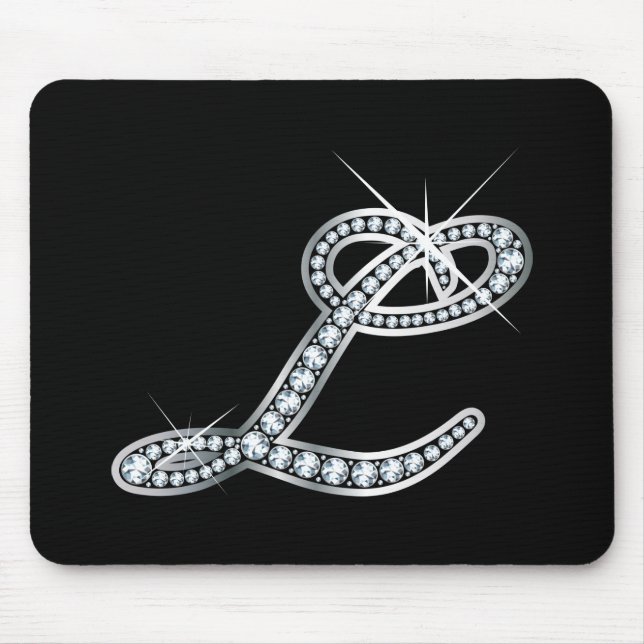 L script "Diamond Bling" Mouse Mat (Front)