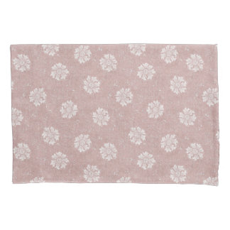 L Soft dusty pink William Morris floral Marigold Pillowcase