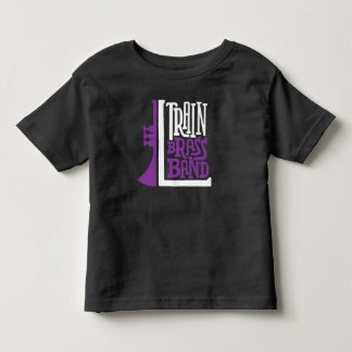 L Train Brass Band Logo - Toddler Black Tshirt