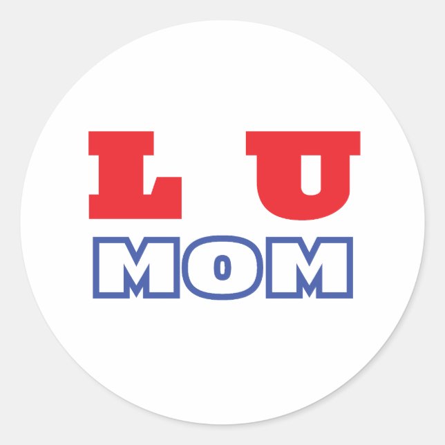 L U mum Classic Round Sticker (Front)