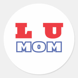 L U mum Classic Round Sticker