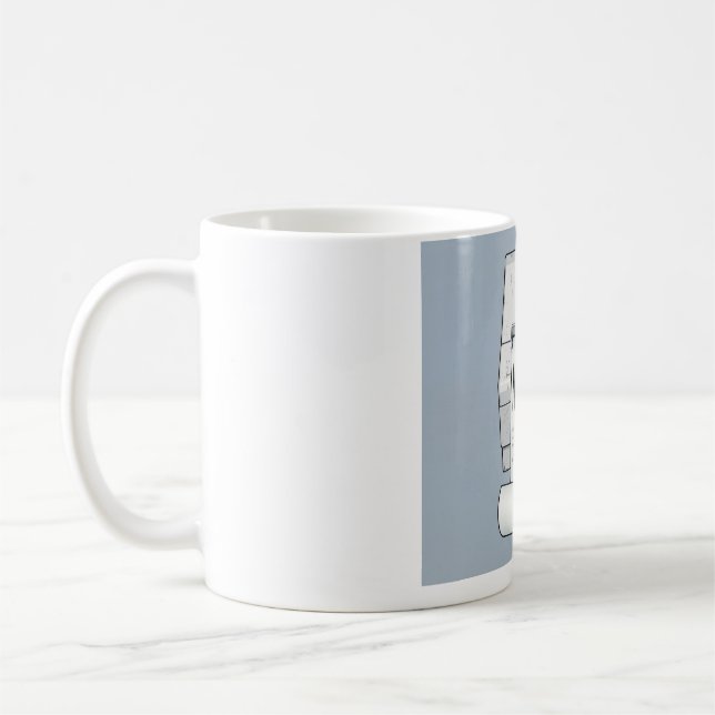 L.U.S.A - Proof of Nothing - Funny Receipt Printer Coffee Mug (Left)