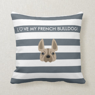 L♡VE MY FRENCH BULLDOG! DECORATIVE PILLOW
