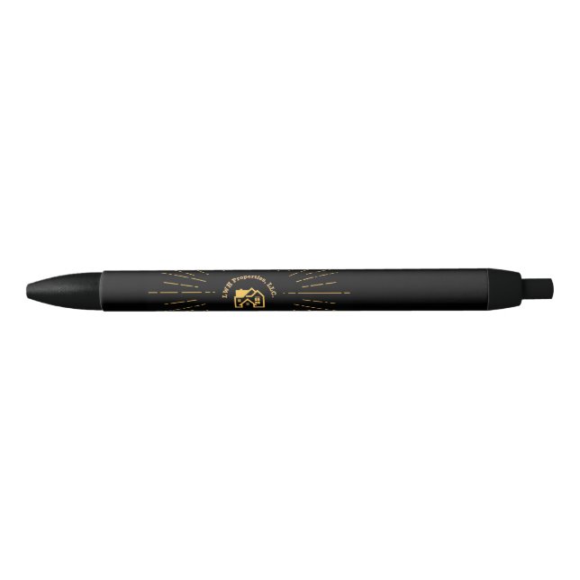 L.W.H. Properties Burst Logo Black Ink Pen (Front)