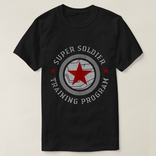l Winter Soldier Super Soldier Training Program Ta T-Shirt (Design Front)