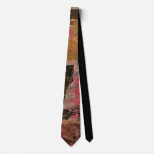 LA Abstract, Collage, A Gel Print Abstract Tie