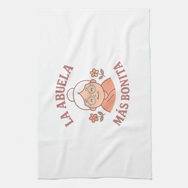 La Abuela Más Bonita Kitchen Towel (Vertical)